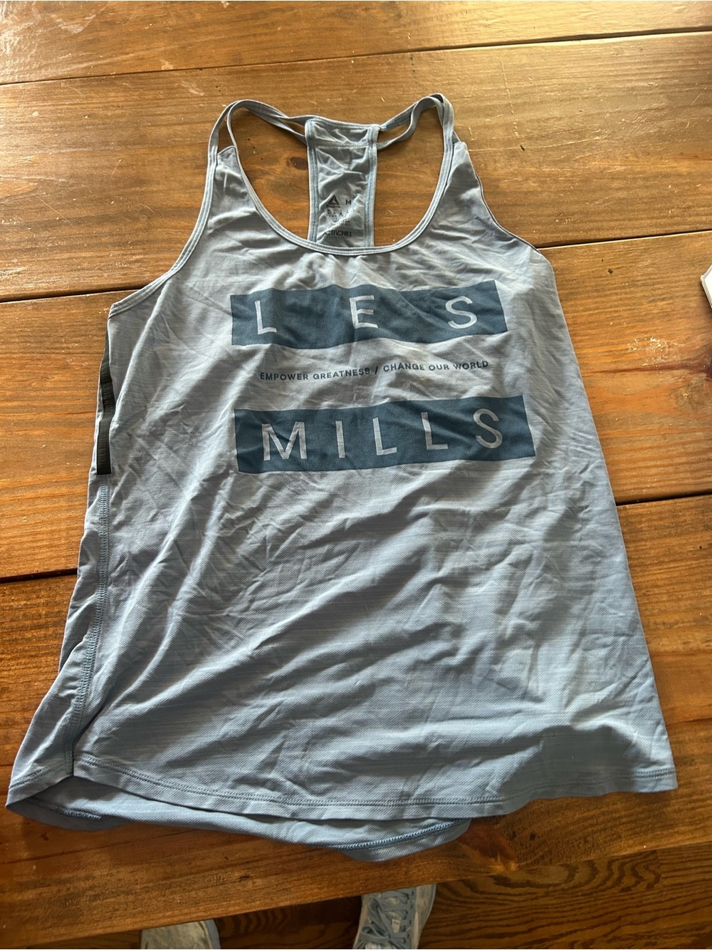 Les Mills Light Blue Racerback Tank